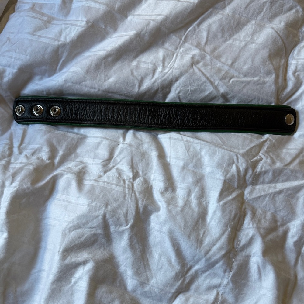 Black Leather Men's arm band Accessory